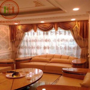 rèm tân cổ điển cao cấp phòng khách