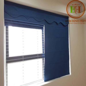 Rèm Vải Roman 3 Lớp BH14R