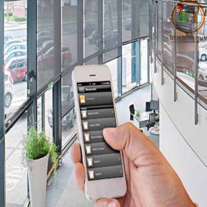 rèm cuốn tự động cho văn phòng