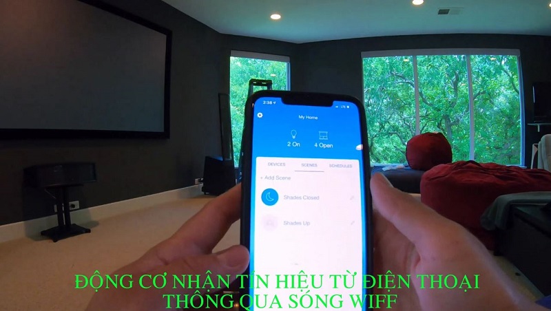 Rèm Cuốn Điều Khiển Bằng Smartphone BH021TĐ