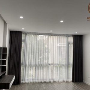 rèm vải 2 lớp tự động sử dụng dộng cơ AOK